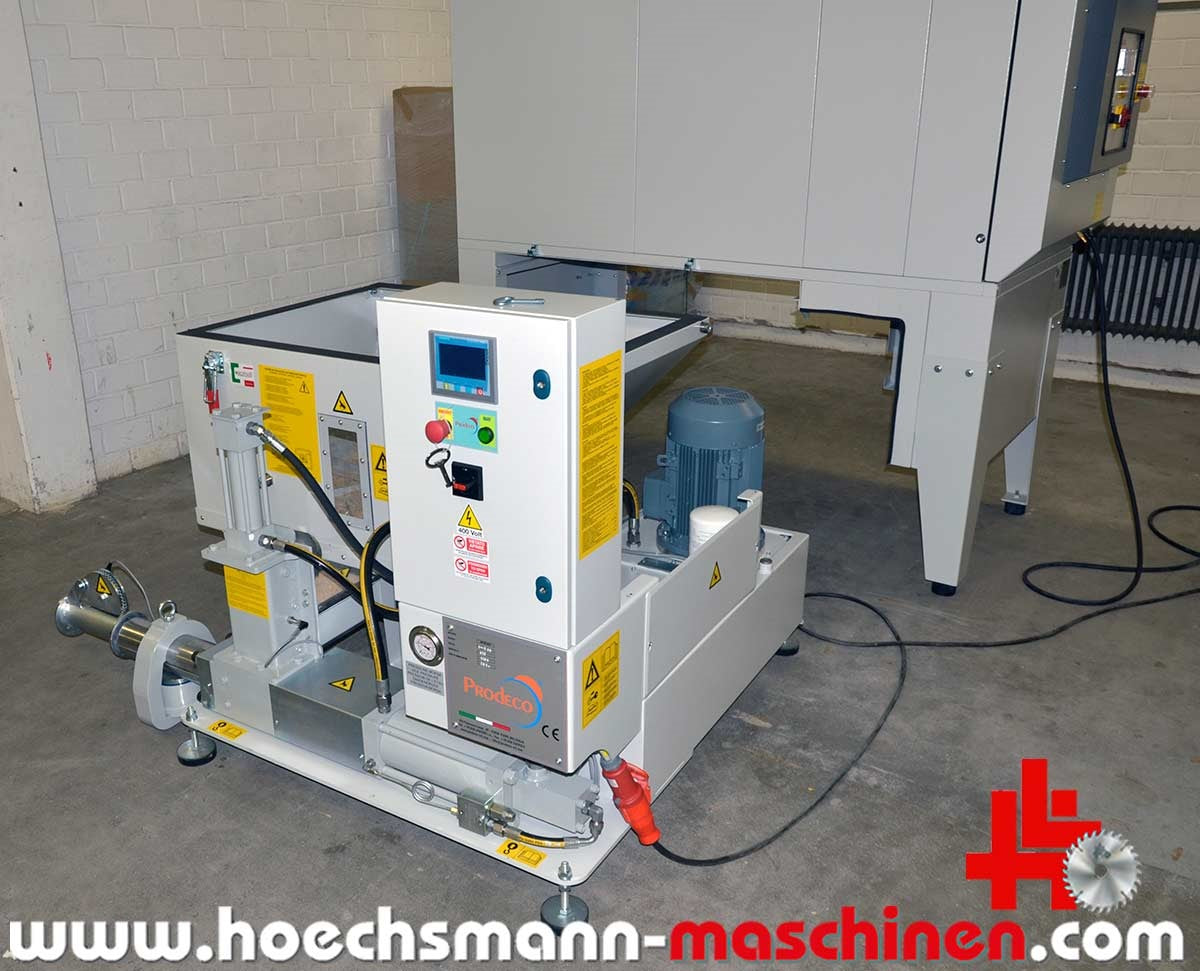 AL-KO Entstauber APU 250P mit Prodeco Brikettpresse E 55 Vertical