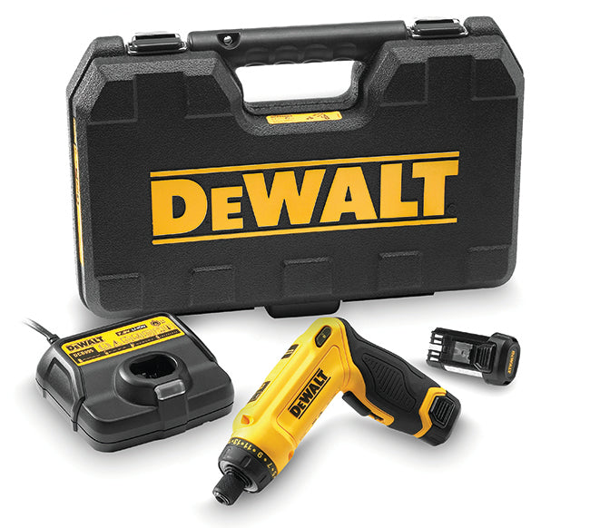 Dewalt DCF680G2-QW
7,2 Volt / 1 Ah Akku-Knickschrauber 1/4" Innensechskant Koffer mit Set