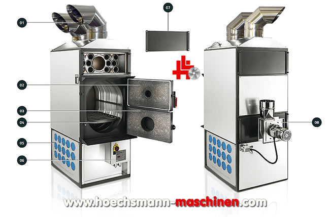 Fabbri F85CV Pro Version - Warmluftofen Werkstattofen gemäß BImSchV