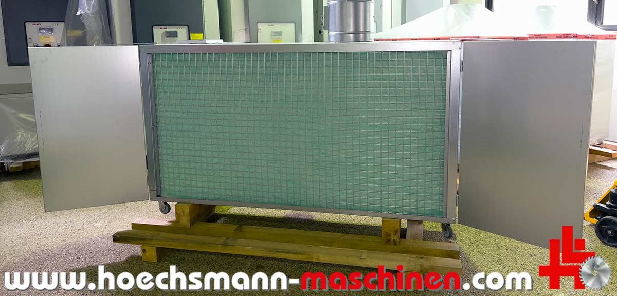 alko farbnebelabsaugung colourjet 4 frontansicht mit sichtbarer Filtermatte