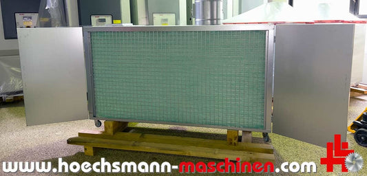 alko farbnebelabsaugung colourjet 4 frontansicht mit sichtbarer Filtermatte