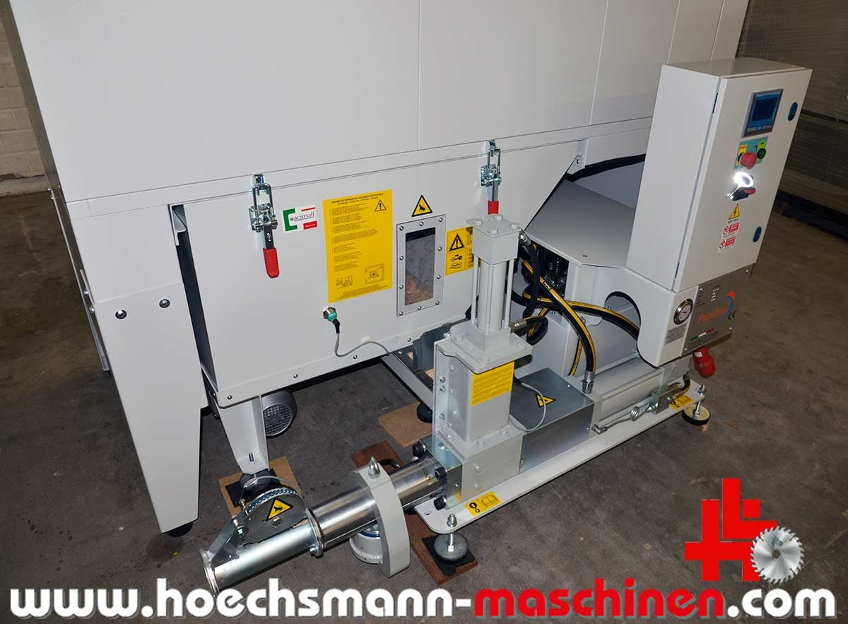 AL-KO Entstauber APU 250P mit Prodeco Brikettpresse E 55 Vertical