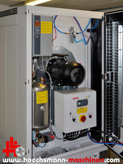 AL-KO Entstauber APU 250P mit Prodeco Brikettpresse E 55 Vertical