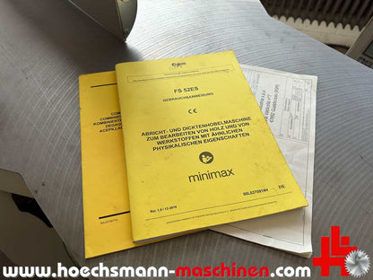 SCM Abrichthobelmaschine minimax fs 52 es